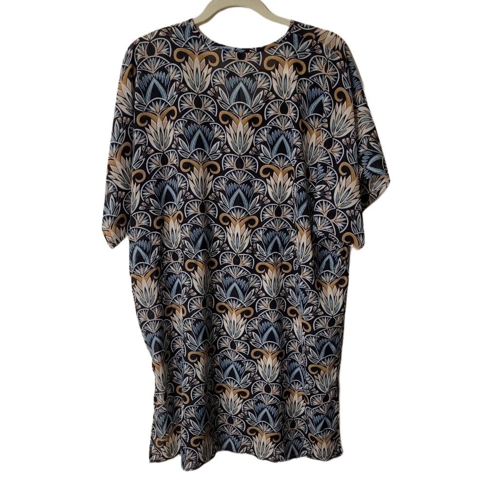 Basic Model Swimsuit Cover-Up Size Small Black Bl… - image 5